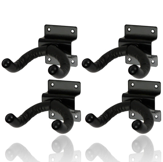 4 x CPK Guitar Wall Hangers, Screw mount lipped metal base, swivel head *NEW*