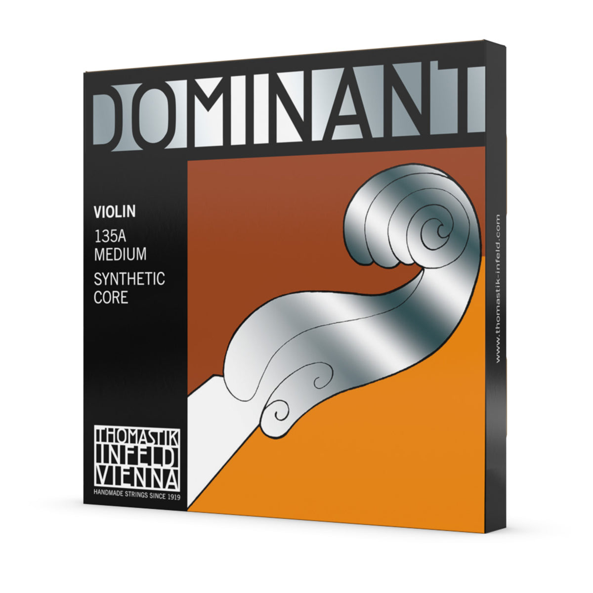 Thomastik Dominant Violin String Set 135A - Available in Light, Medium, Heavy Gauges for 4/4, 3/4, 1/2, 1/4, 1/8, 1/16 Sizes — view 2