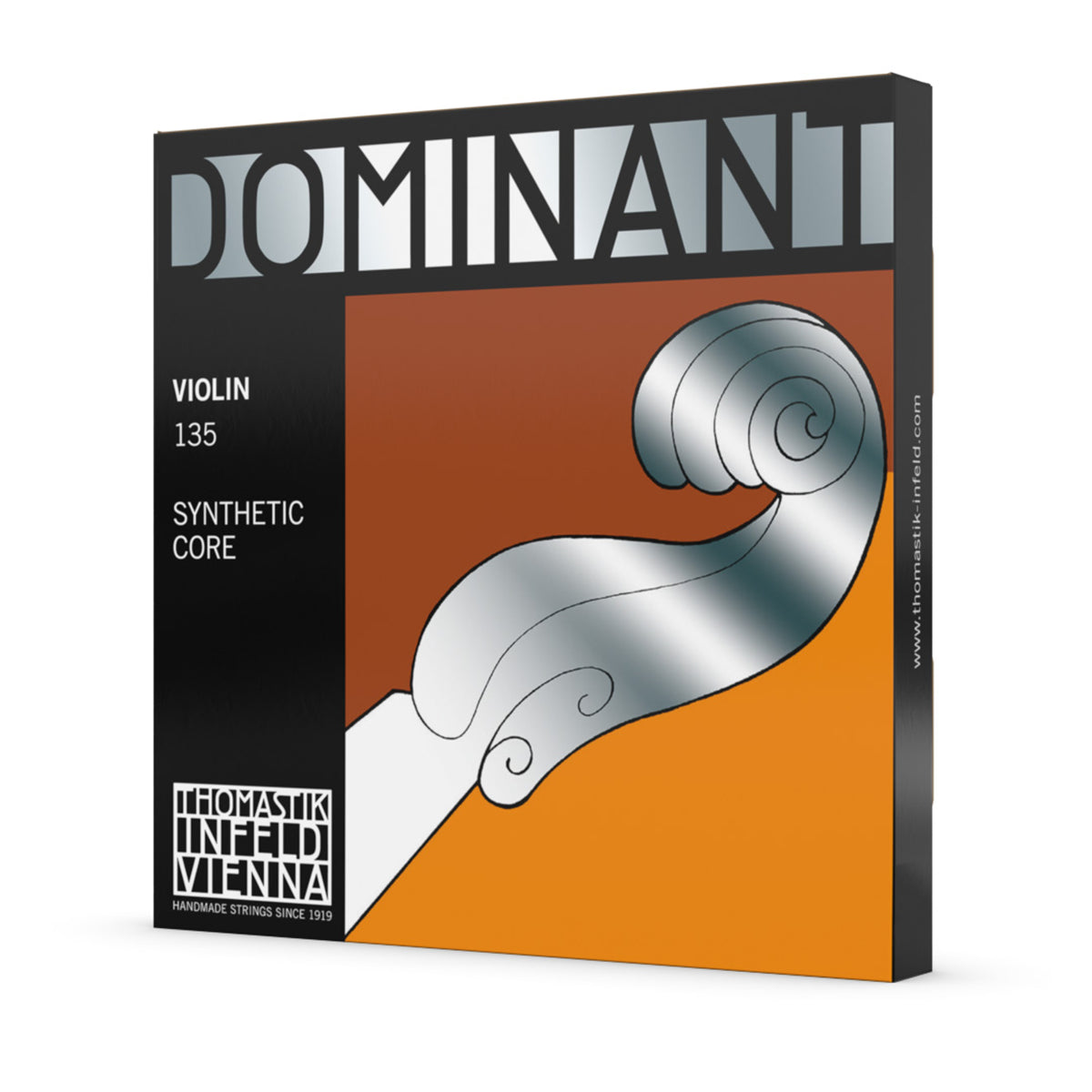 Thomastik 135S Dominant Violin Stark String Set - 4/4 Light, Medium, Heavy, Synthetic Core, Warm Tone, Stable Intonation, Rich Overtones — view 2