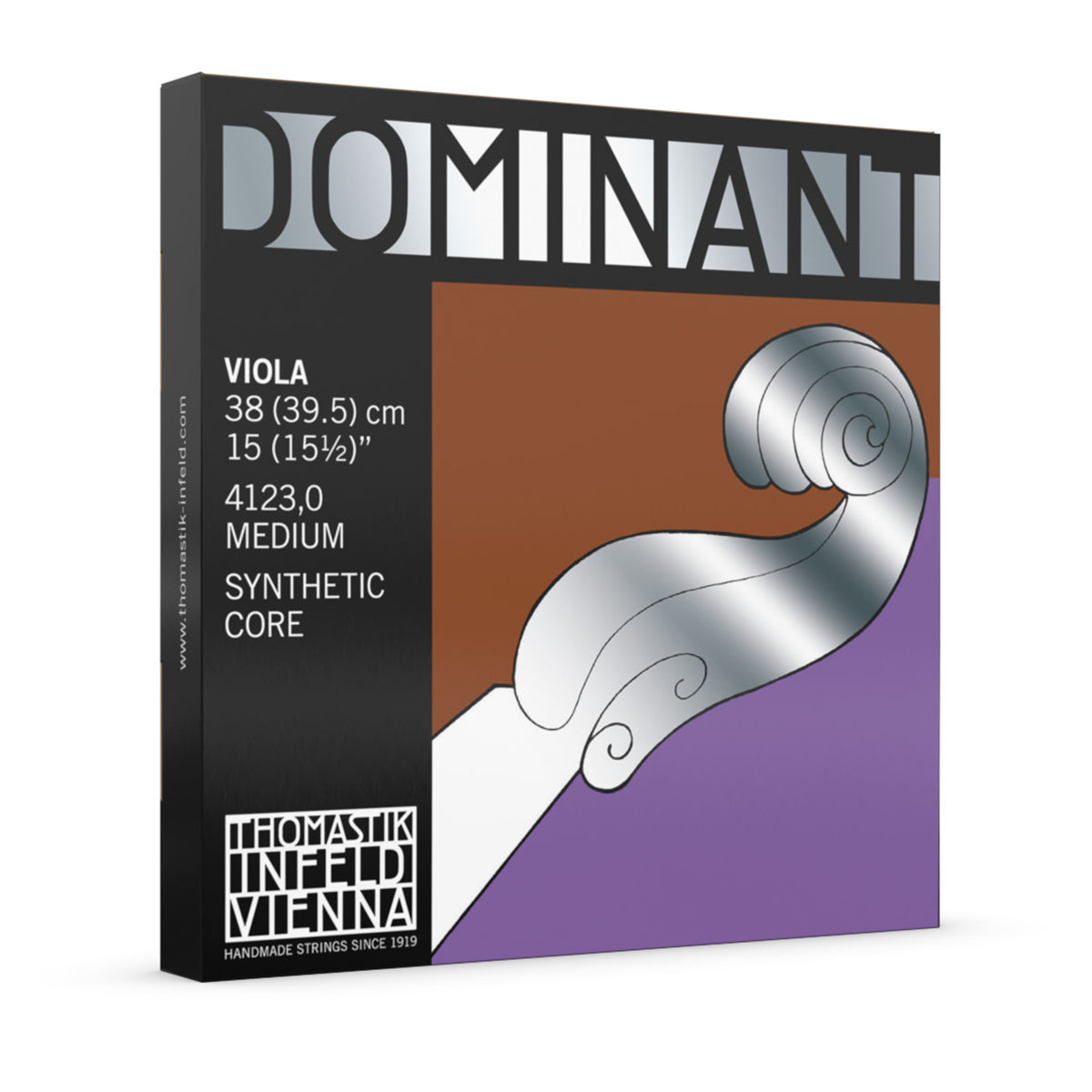 Thomastik 4123.0 Dominant Viola Strings Set 15" (15.5") Medium Synthetic Core