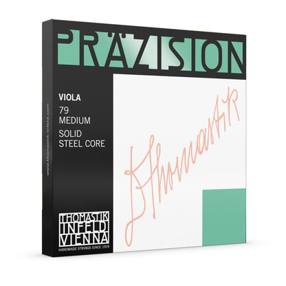 Thomastik Prazision Viola String Set DT79 Medium 4/4 Carbon Steel Chrome Wound