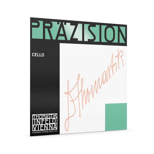 Thomastik Prazision Cello D String - Medium, Solid Steel Core, Chrome Wound, Durable, Long Life, 4/4 Size, 70cm Vibrating Length