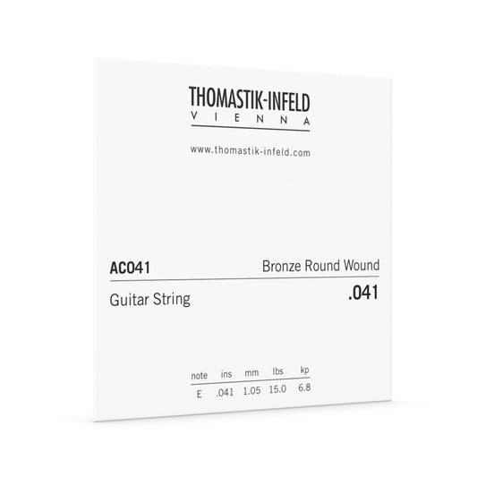 Thomastik AC041 Plectrum .41 Bronze Round Wound Single Guitar String