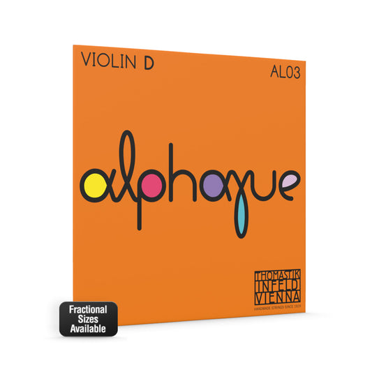 Thomastik AL03H Alphayue 'D' Medium Violin String 1/2 Size