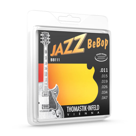 Thomastik BB111T Bebop Roundwound 11-47 Jazz Guitar String Set (Tin Plated Trebles)