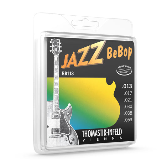 Thomastik BB113T Bebop Roundwound Jazz Guitar String Set 13/53 (Tin Plated Trebles)