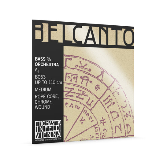 Thomastik Belcanto Bass Orchestra 3/4 'A' String - Tube of 12 [DTBC63.T12]