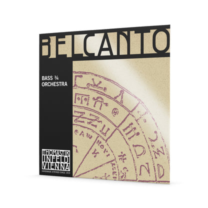 Thomastik BC65 Belcanto Bass Orchestra 3/4 H2 (B) String - Medium Double Bass String with Rope Core and Chrome Wound — view 2