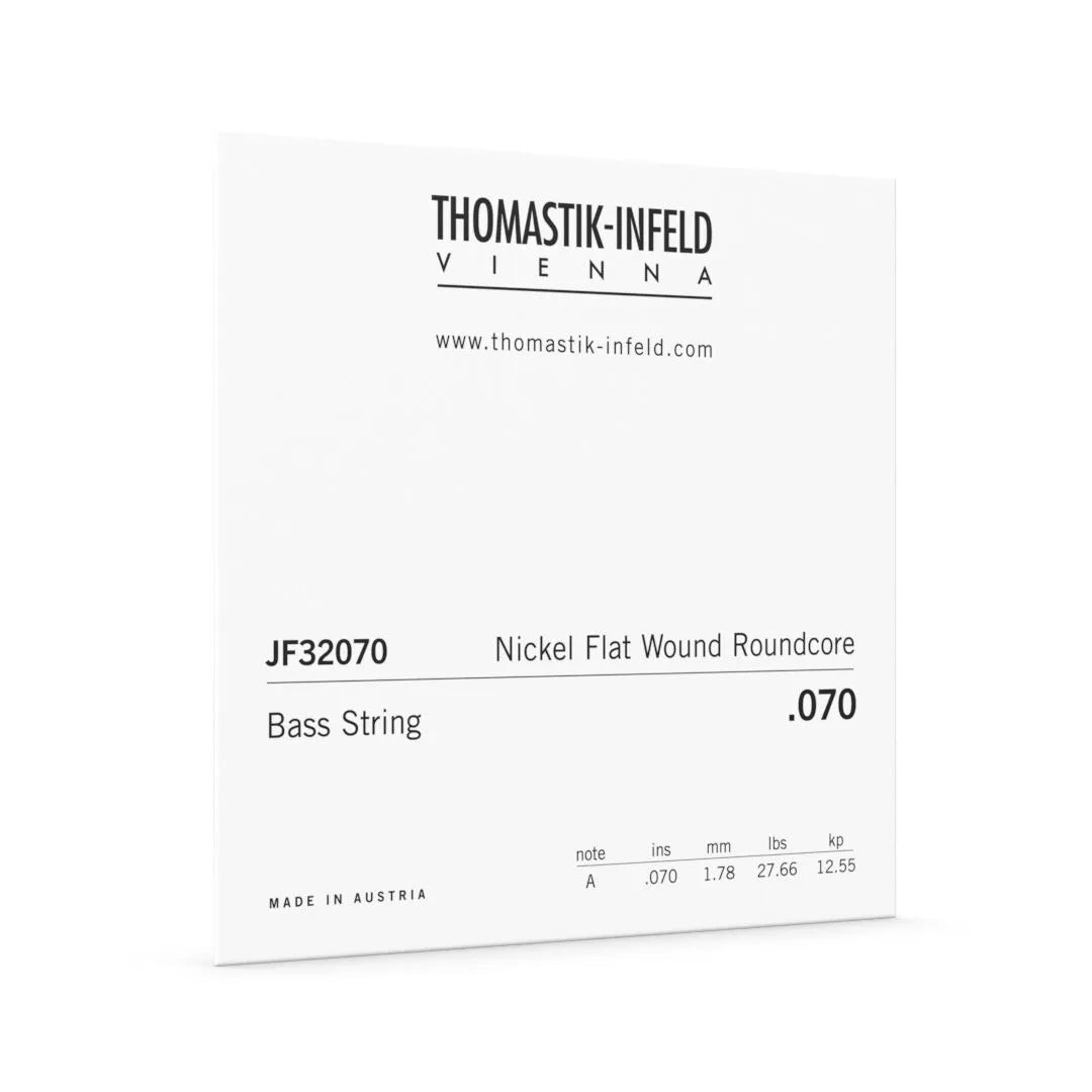 Thomastik JF32070 Jazz Flatwound Electric Bass A String 32" Scale Nickel Flat Wound Roundcore