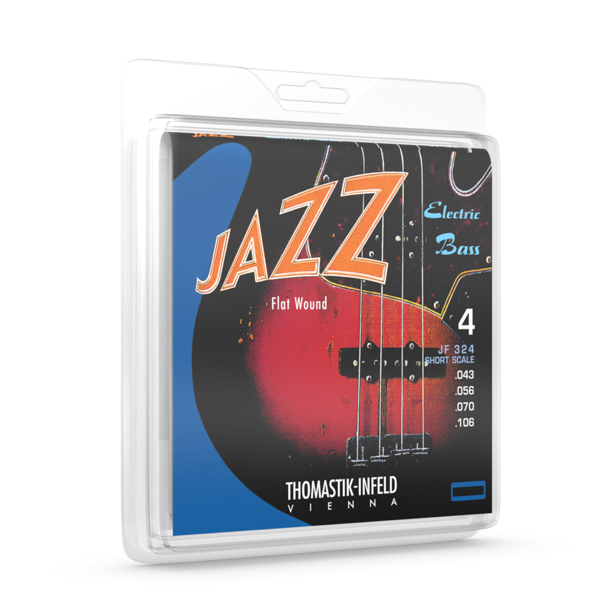 Thomastik JF324 Jazz Flatwound 43-106 Electric Bass String Set for 32" Scale
