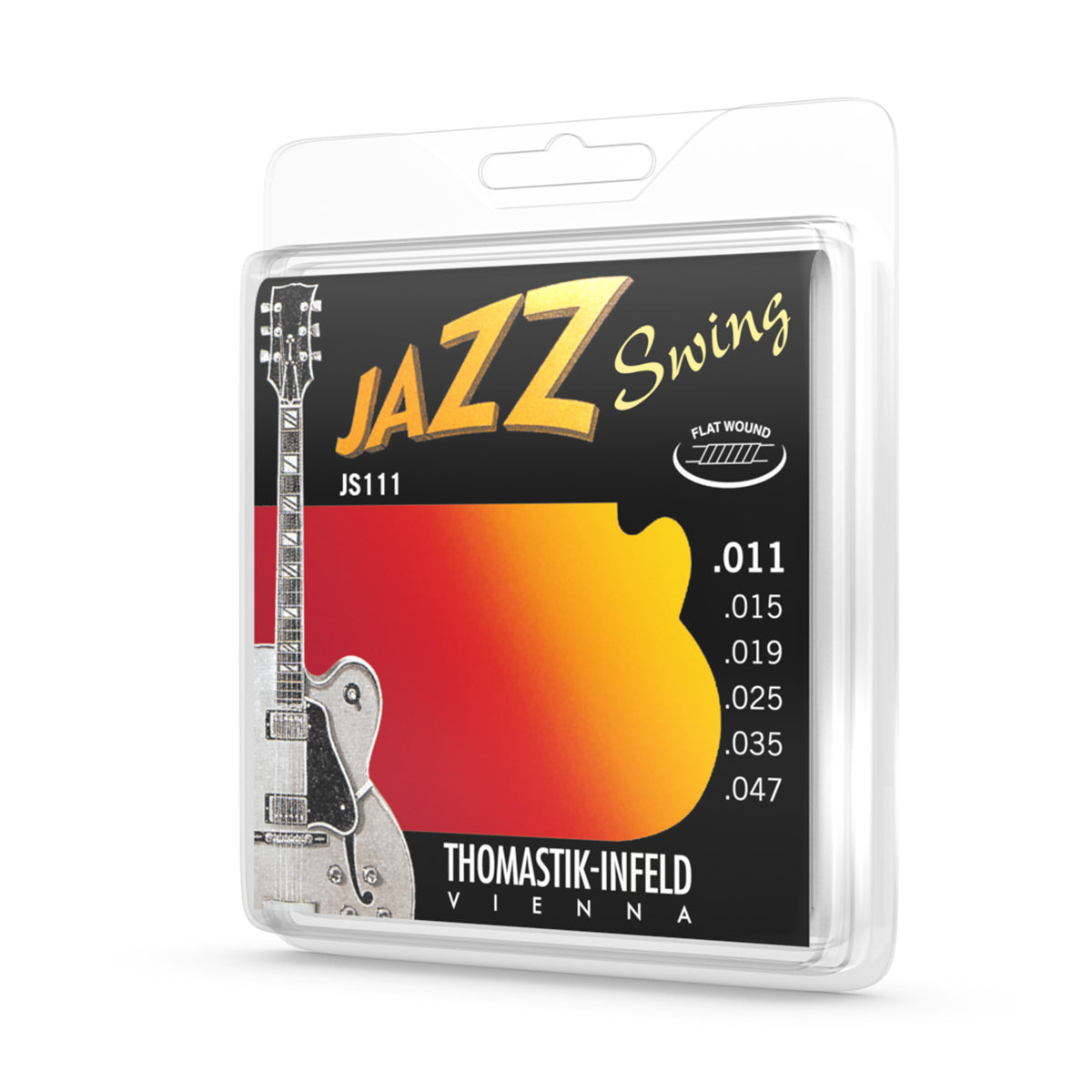 Thomastik JS111T Jazz Swing Series Flatwound Guitar String Set 11/47 Tin Plated Trebles — view 2