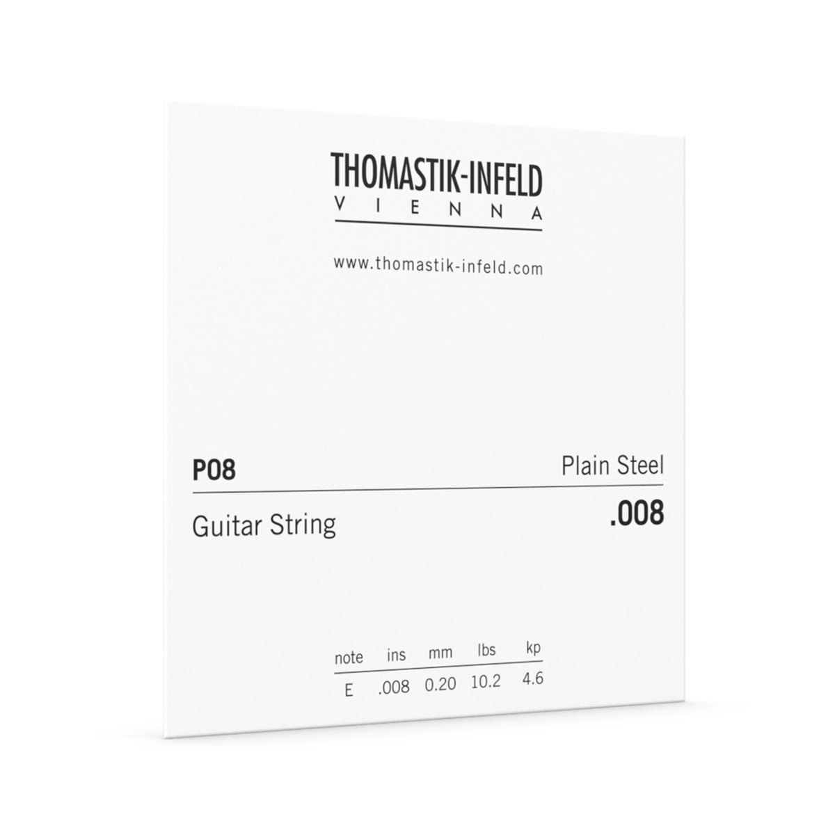 Thomastik DTP08G .008 Gauge Brass Plated Steel String for Acoustic Guitar