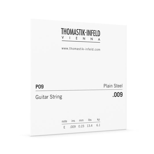 DTP09G Thomastik .009 Plain Brass Plated Steel String for Acoustic Guitar