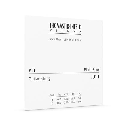 DTP11 Thomastik .011 Plain Brass Plated Steel String for Acoustic Guitar