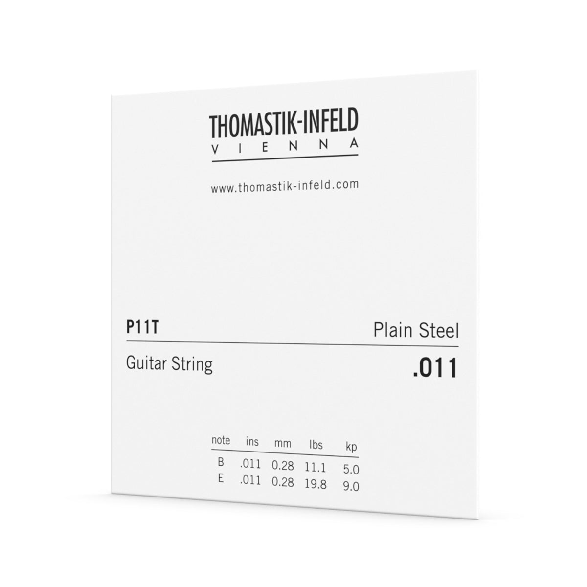 DTP11T Thomastik .011 Single String Plain Tin Plated Steel Guitar String — view 2