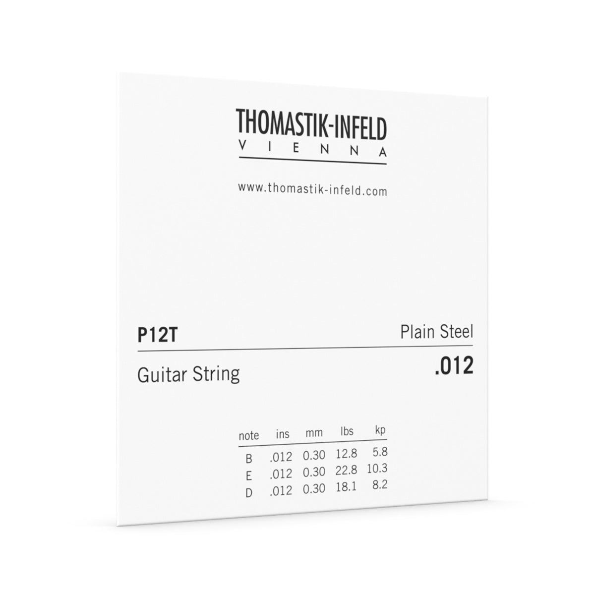 Thomastik .012 Single String Plain Tin Plated Steel Guitar String