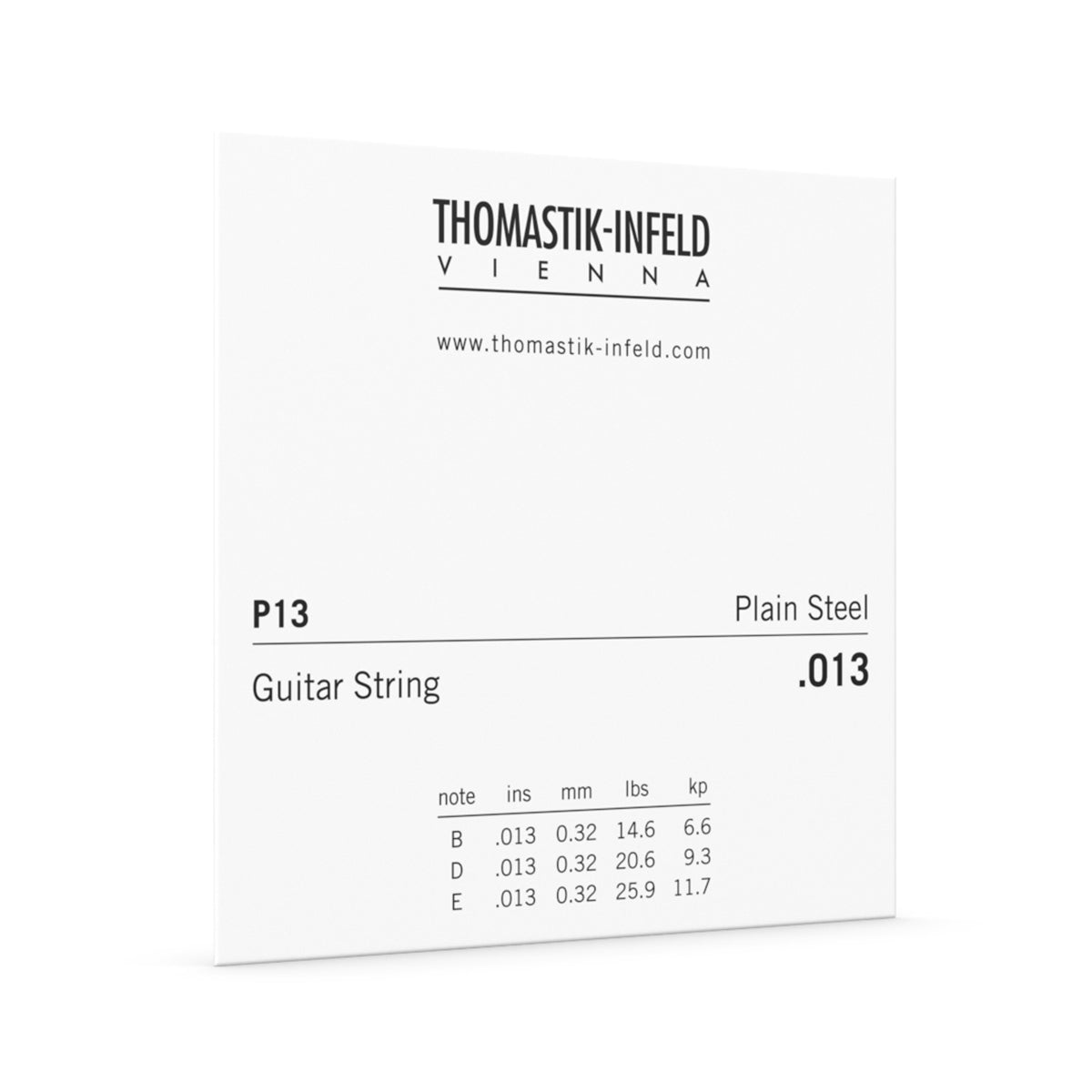 Thomastik DTP13 .013 Plain Steel Guitar String Brass Plated