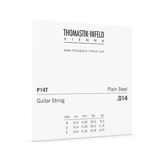 Thomastik P14 Plain Single String, Tin Plated, Gauge 0.014