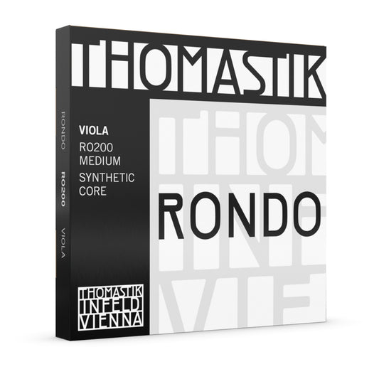 Thomastik RO200 Rondo Viola String Set - 4/4 Medium Strings with Warm Sound and Excellent Projection