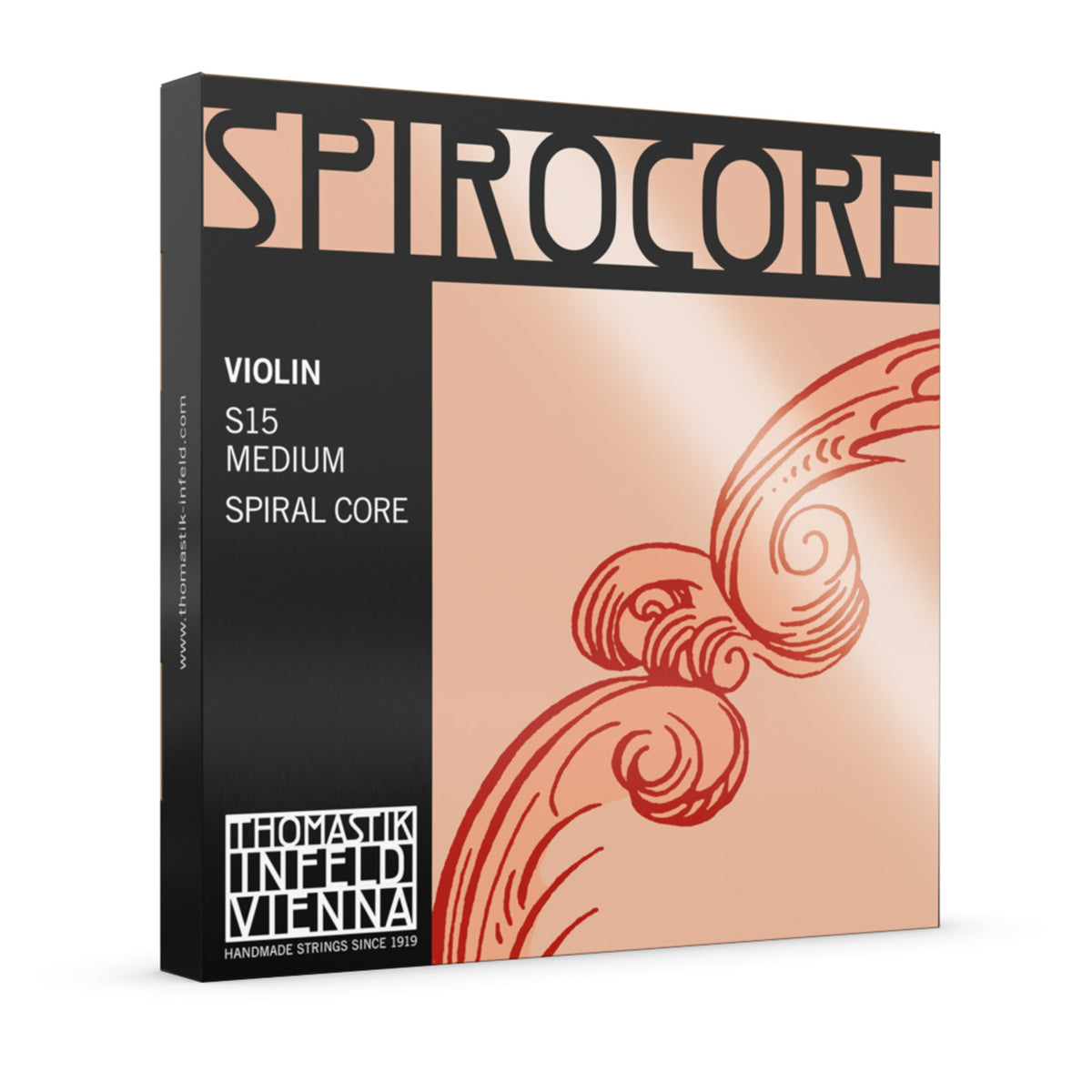 Thomastik S15 Spirocore Violin String Set - 4/4 Medium Gauge