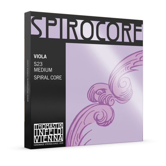 Thomastik S23 Spirocore Viola String Set - Medium, Flexible Multiwire Spiral Core, Long Lasting, Suitable for Arco and Pizzicato