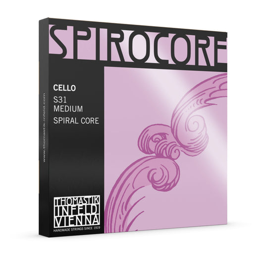 Thomastik S31 Spirocore Cello String Set - Medium Gauge