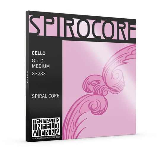 Thomastik S3233 Spirocore Cello G & C Tungsten String Twin Pack