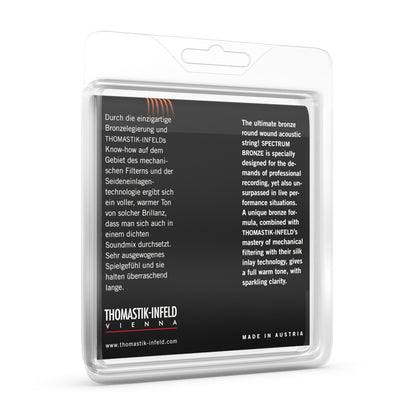 Thomastik SB110T Spectrum Bronze 10-50 Acoustic Guitar String Set Tin Plated Trebles — view 3
