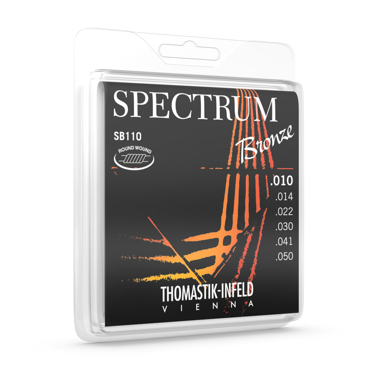 Thomastik SB110T Spectrum Bronze 10-50 Acoustic Guitar String Set Tin Plated Trebles