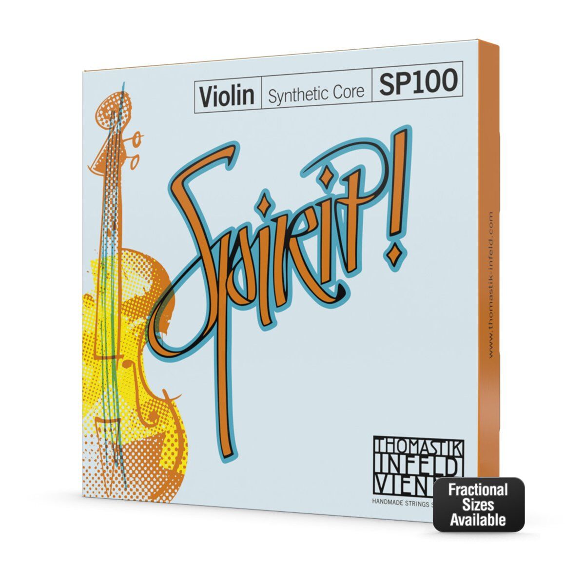 Thomastik SP100.1/4 Spirit Violin String Set 1/4 Size, Medium Gauge — view 2