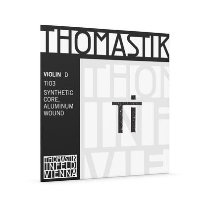 Thomastik Ti Violin D Single String Aluminum Wound DTTI03 4/4 Medium