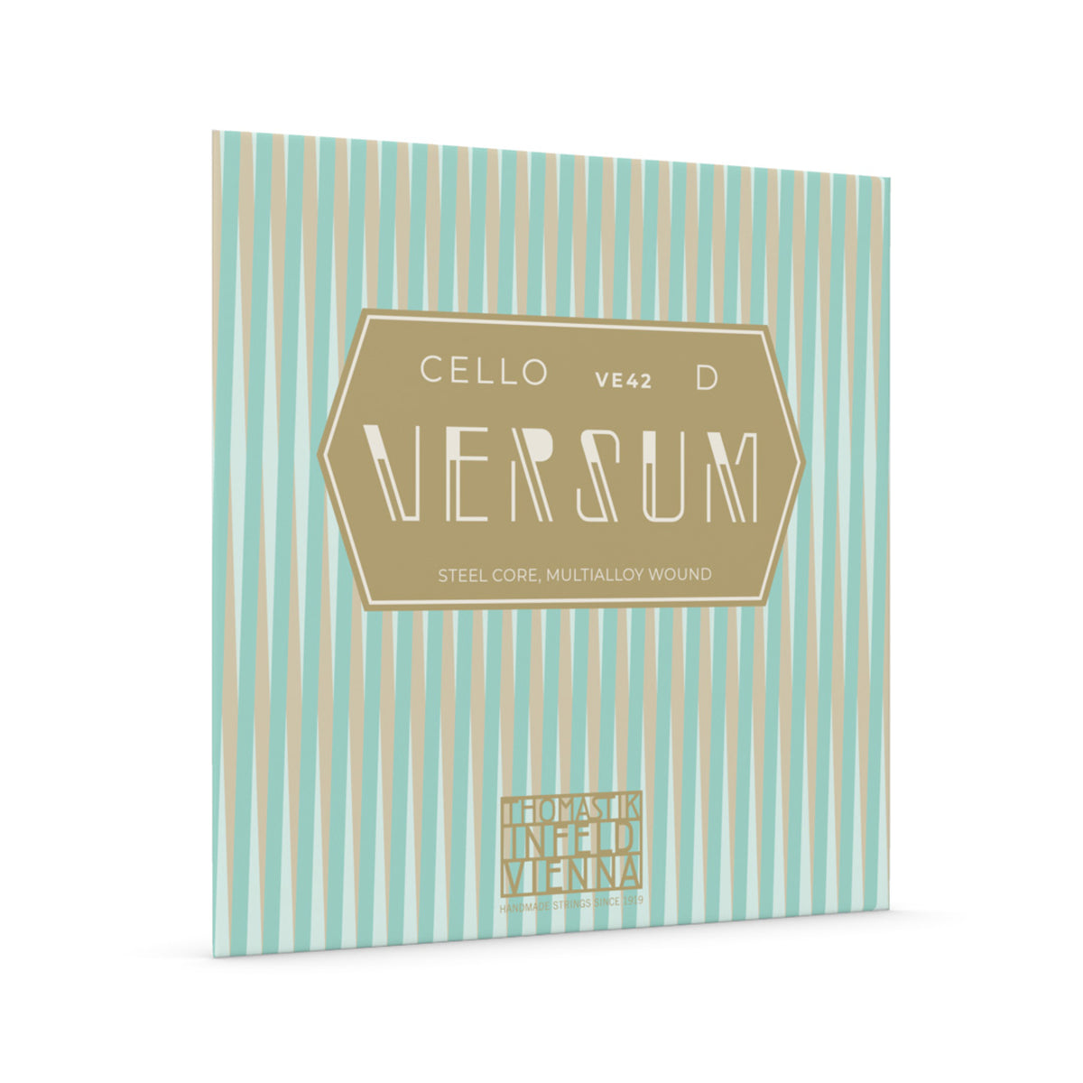 Thomastik VE42 Versum Cello D String, 4/4 Medium, Carbon Steel, Multialloy Wound, Ideal for Principal and Orchestra Players