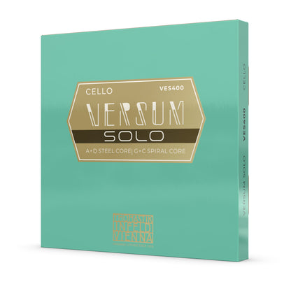 Thomastik VES400 Versum Solo Cello String Set - 4/4 Medium, Carbon Steel, Multialloy Wound, Maximum Resilience, Soloistic Brilliance — view 2