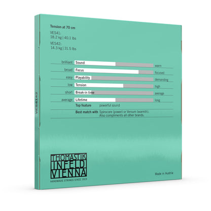 Thomastik Versum Solo 'A' & 'D' Cello String Twin Pack 4/4 Medium — view 3