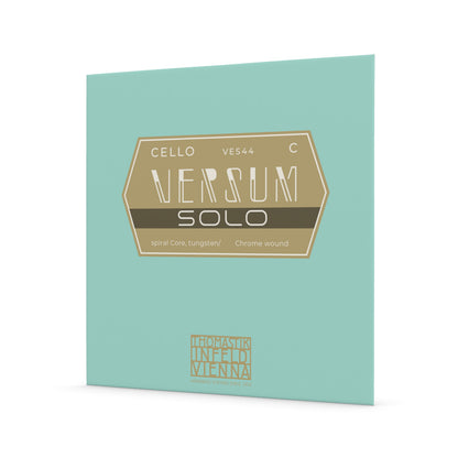 Thomastik Versum Solo Cello C String - Medium 4/4, Spiral Core, Tungsten/Chrome Wound — view 2