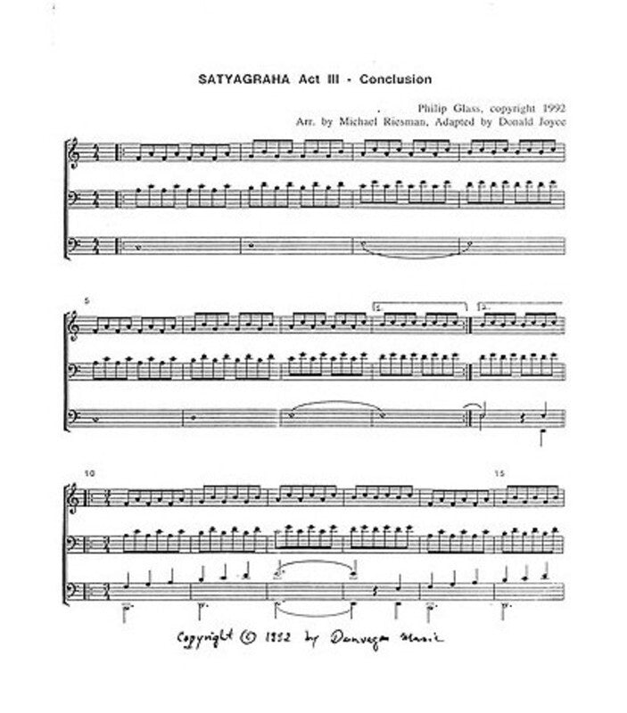 Glass - Satyagraha Act 3 For Organ (Pod) (Softcover Book)