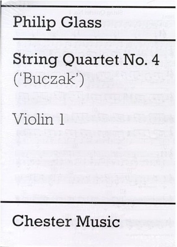 Glass - String Quartet No 4 Buczak Parts (Set Of Parts) Book