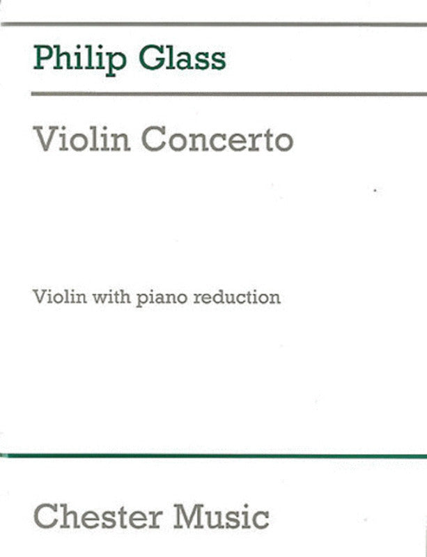 Glass - Violin Concerto Violin/Piano (Softcover Book)