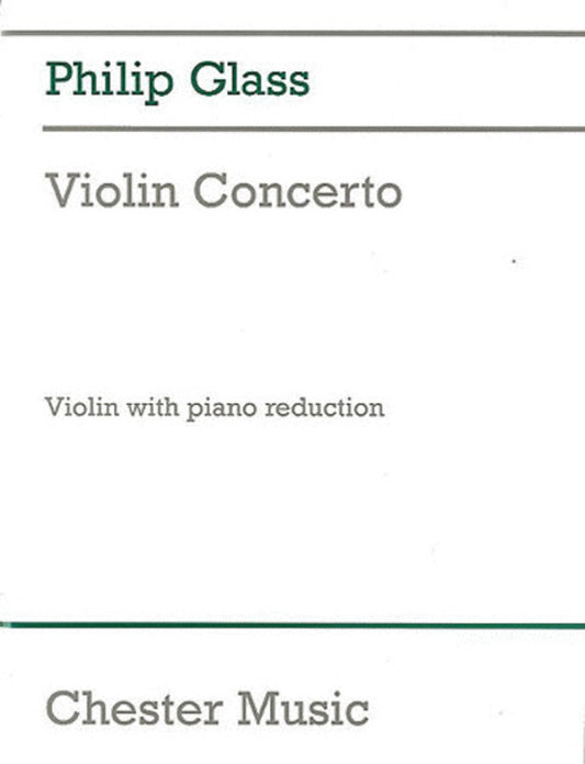 Glass - Violin Concerto Violin/Piano (Softcover Book)