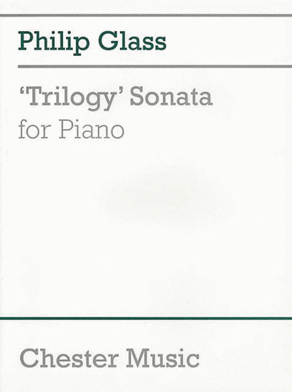 Glass - Trilogy Sonata For Piano (Softcover Book)
