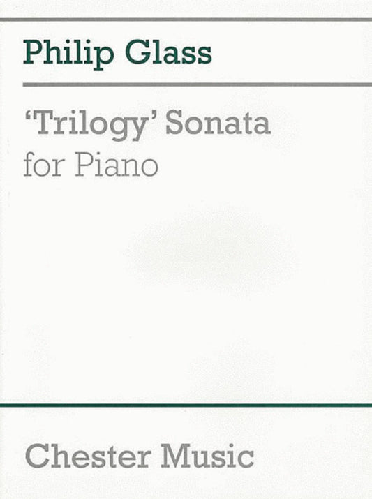 Glass - Trilogy Sonata For Piano (Softcover Book)