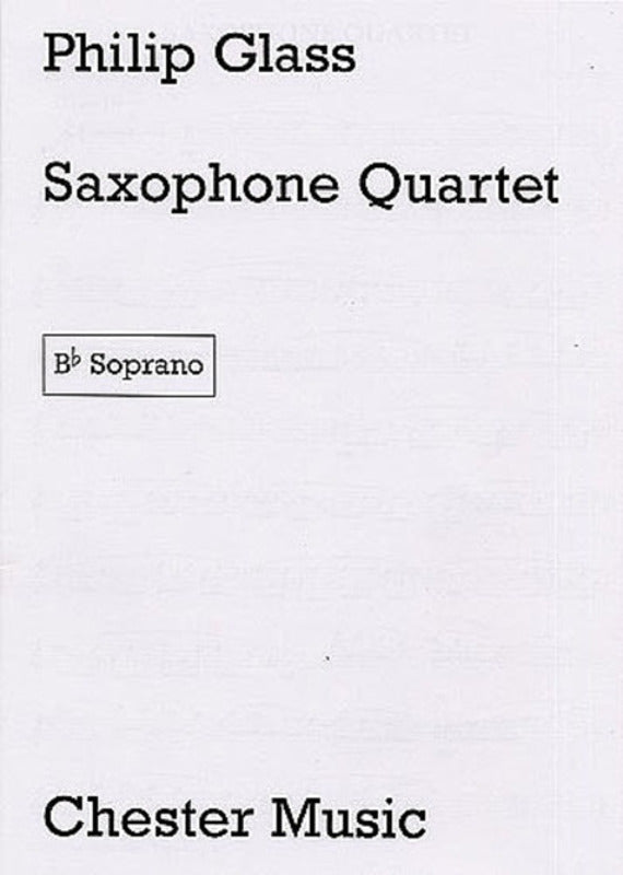 Glass - Saxophone Quartet Parts (Set Of Parts) Book