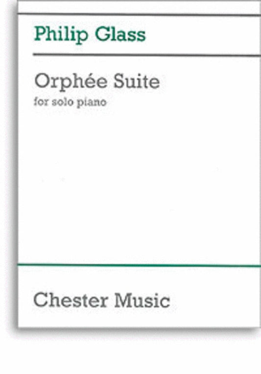 Glass - Orphee Suite For Solo Piano (Softcover Book)