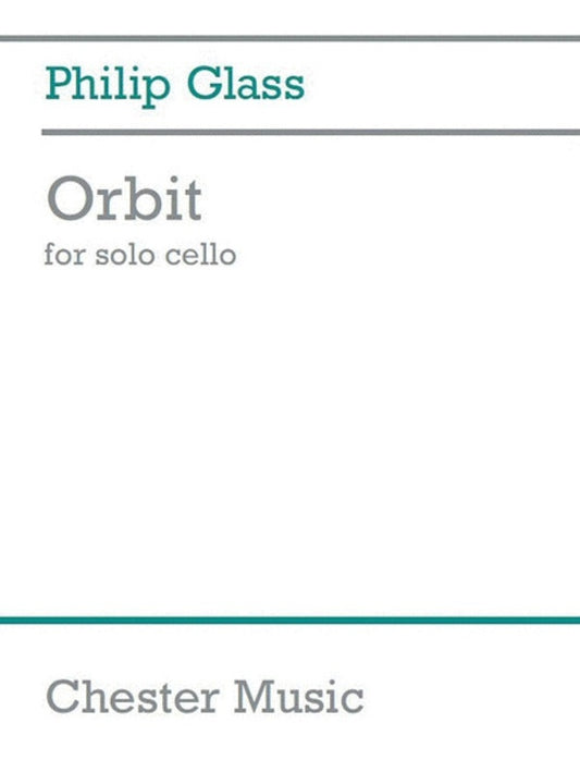 Glass - Orbit For Solo Cello (Softcover Book)