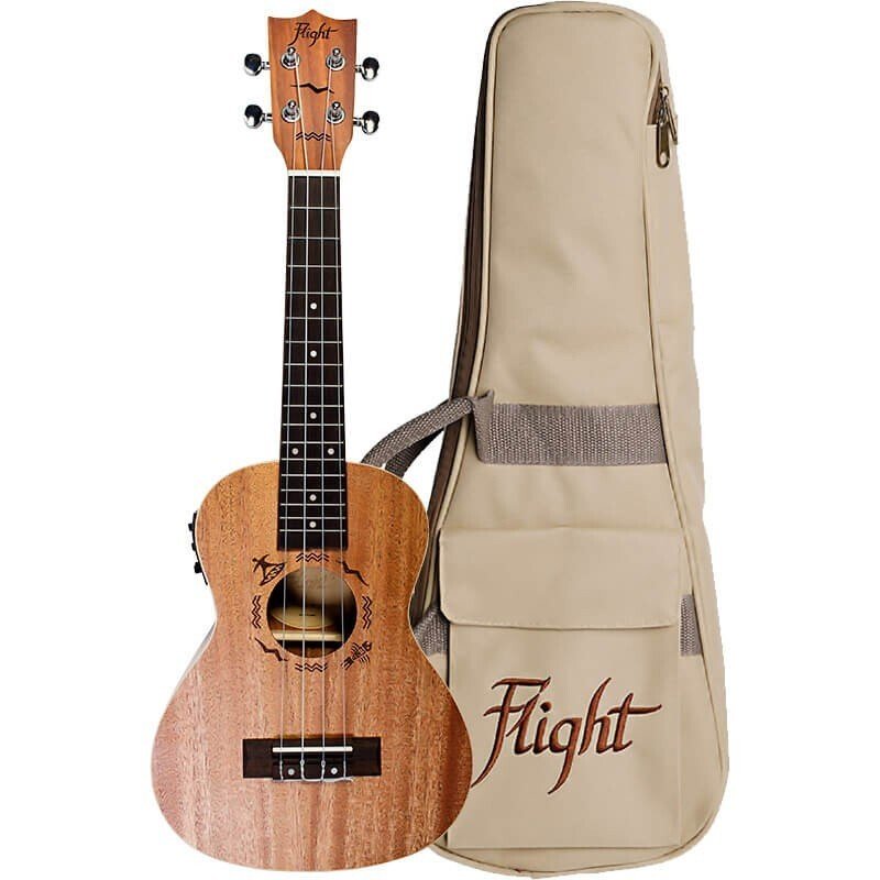 Flight DUC323 Concert Electro-Acoustic Ukulele with Bag (Flight Designer Series)