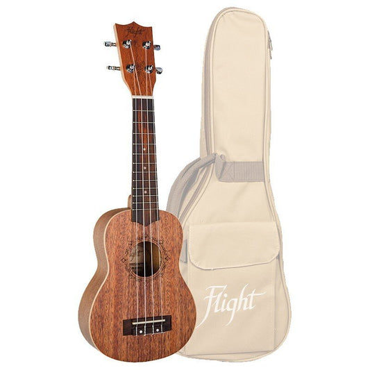 Flight DUS321 Soprano Ukulele Mahogany with Bag (Flight Designer Series)