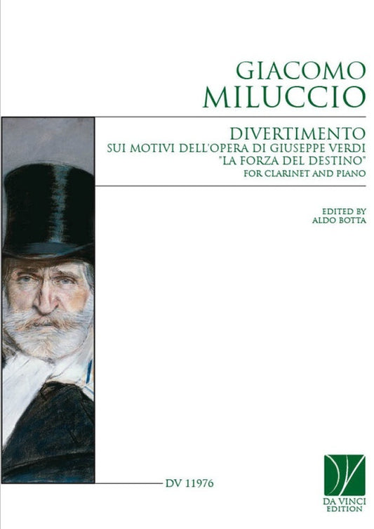 Miluccio - Divertimento Sui Motivi Dell'Opera Clarinet/Piano Softcover Book (Clarinet)