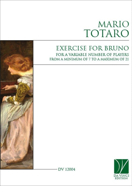 Totaro - Exercise For Bruno For Chamber Ensemble Score/Parts