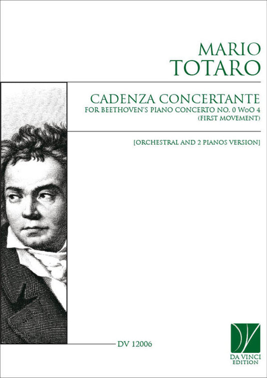 Totaro - Cadenza Concertante For Piano Softcover Book (Piano)