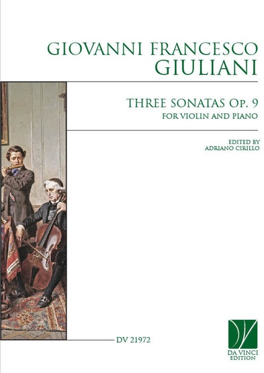 Giuliani - 3 Sonatas Op 9 For Violin/Piano Softcover Book (Violin)